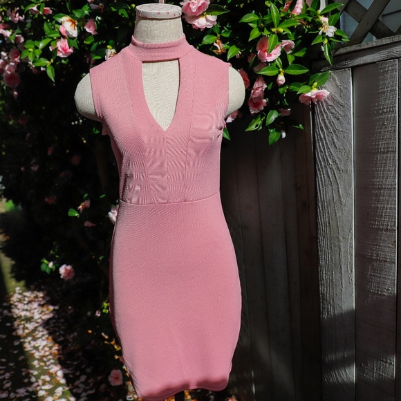 Unknown Dresses & Skirts - Rose Keyhole Mini Dress